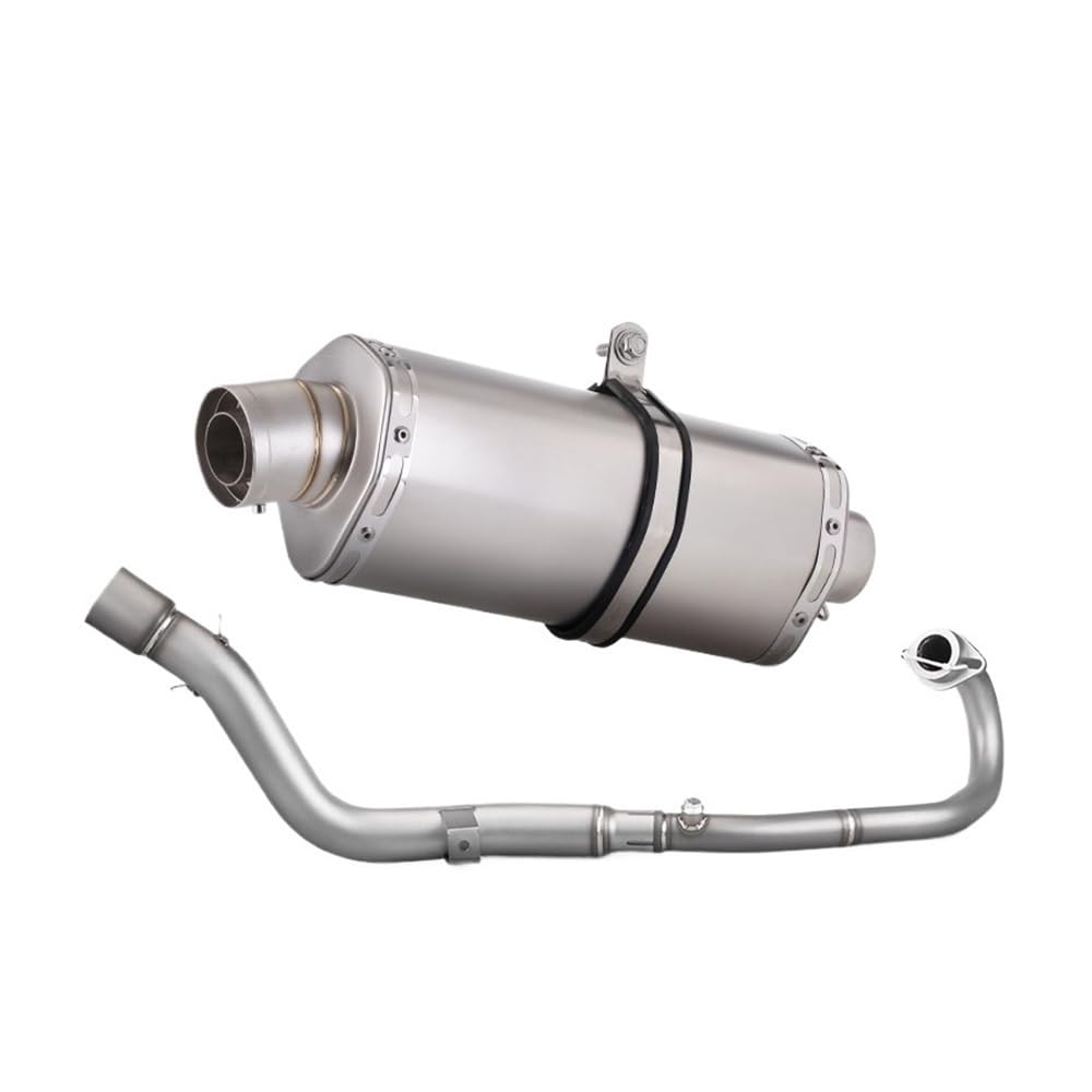 Niyade Motorrad Auspuffrohr Off-Road Moto Auspuff Komplette Set Ändern Motorrad Front Link Rohr Schalldämpfer Für Crf250 Für CRF300 Für Rally Für Crf300l 2021-2023(Color A) von Niyade