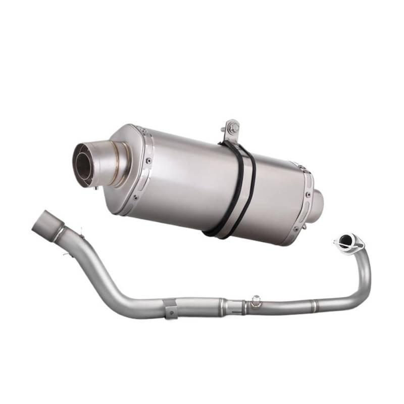 Niyade Motorrad Auspuffrohr Off-Road Moto Auspuff Komplette Set Ändern Motorrad Front Link Rohr Schalldämpfer Für Crf250 Für CRF300 Für Rally Für Crf300l 2021-2023(Color A) von Niyade