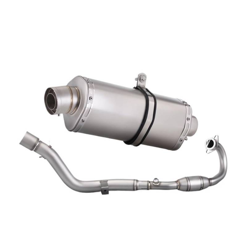 Niyade Motorrad Auspuffrohr Off-Road Moto Auspuff Komplette Set Ändern Motorrad Front Link Rohr Schalldämpfer Für Crf250 Für CRF300 Für Rally Für Crf300l 2021-2023(Color B) von Niyade
