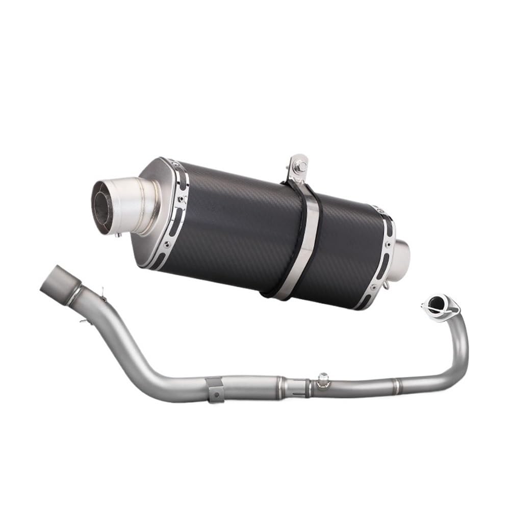 Niyade Motorrad Auspuffrohr Off-Road Moto Auspuff Komplette Set Ändern Motorrad Front Link Rohr Schalldämpfer Für Crf250 Für CRF300 Für Rally Für Crf300l 2021-2023(Color-C) von Niyade