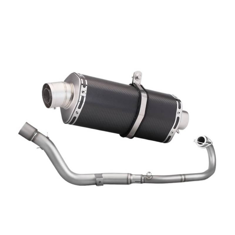 Niyade Motorrad Auspuffrohr Off-Road Moto Auspuff Komplette Set Ändern Motorrad Front Link Rohr Schalldämpfer Für Crf250 Für CRF300 Für Rally Für Crf300l 2021-2023(Color-C) von Niyade