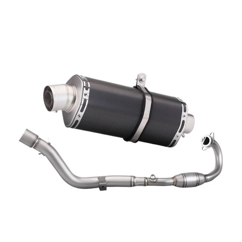 Niyade Motorrad Auspuffrohr Off-Road Moto Auspuff Komplette Set Ändern Motorrad Front Link Rohr Schalldämpfer Für Crf250 Für CRF300 Für Rally Für Crf300l 2021-2023(Color-D) von Niyade
