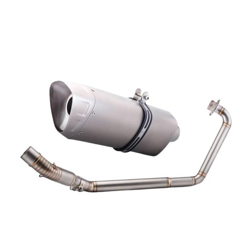 Niyade Motorrad Auspuffrohr Voller Motorradauspuff Modifizieren Sie Das Vordere Verbindungsrohr M12 Schalldämpfer Slip On Line Für CB150R Für Cbr150r 2010-2016 von Niyade