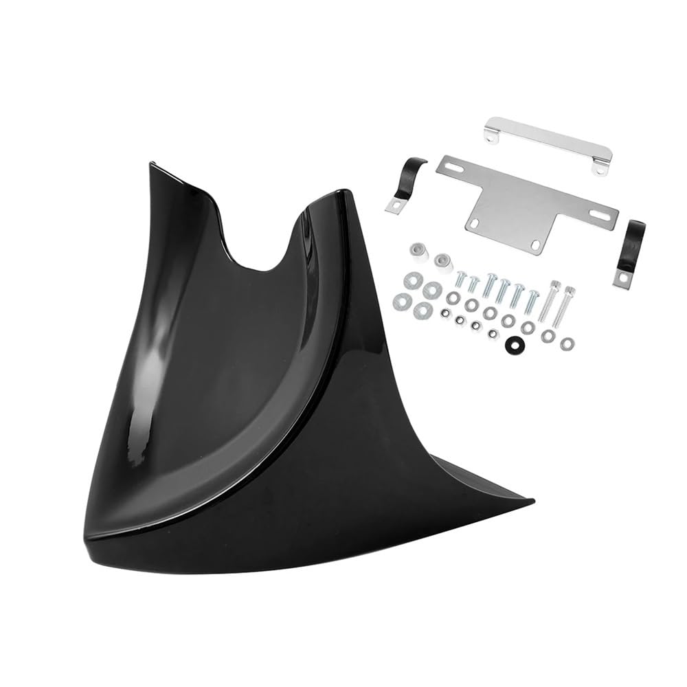 Niyade Motorrad Front Lower Kinn Verkleidung Spoiler Kotflügel Abdeckung Für Fatboy Für Softai Für V-Rod Für Sportster Für Touring Verkleidungs Winglets(Black) von Niyade