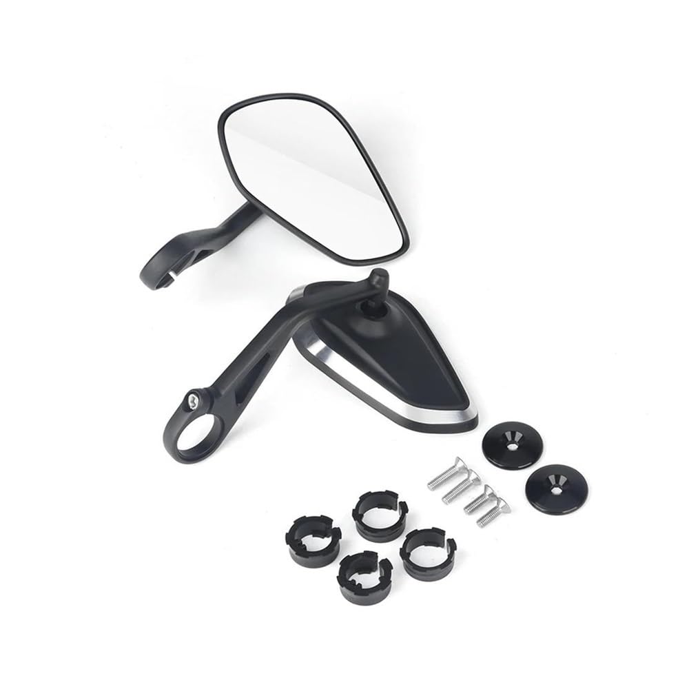 Niyade Motorrad Lenker Rearview Außenspiegel End Spiegel Für Street Für Trident 660 Für Bobber Für T120 Für Daytona 660 675 Rückspiegel(StyleC) von Niyade