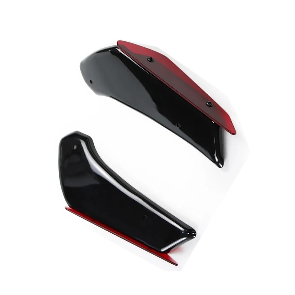 Niyade Motorrad Winglet Aerodynamische Flügel Feste Spoiler Verkleidung Für GSXR600 Für GSXR750 Für GSX-R 750 Für GSXR 600 11-2023 2024 Verkleidungs Winglets(Red) von Niyade