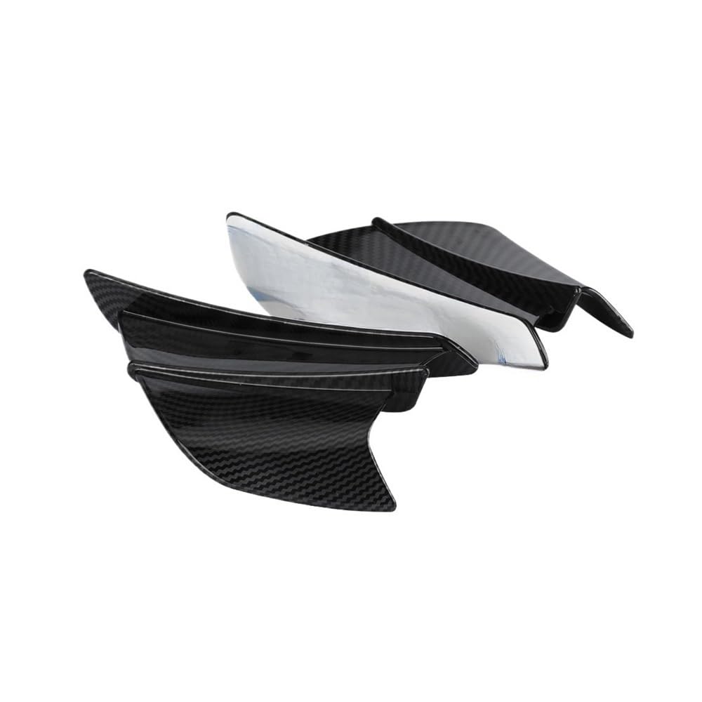 Niyade Motorrad Winglet Aerodynamische Flügel Kit Spoiler Roller Für Für H2/H2R Verkleidungs Winglets(Carbon Fiber 01) von Niyade