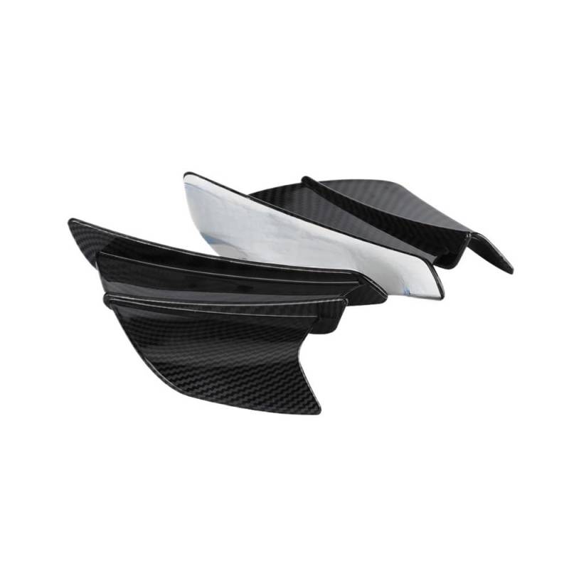 Niyade Motorrad Winglet Aerodynamische Flügel Kit Spoiler Roller Für Für H2/H2R Verkleidungs Winglets(Carbon Fiber 01) von Niyade
