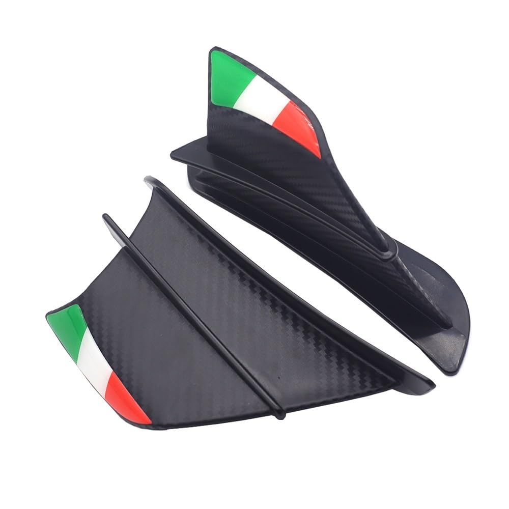 Niyade Motorrad Winglets Aerodynamische Flügel Kit Spoiler Für Speed für Street Für Twin 765 für Street Für Triple R RX S Verkleidungs Winglets(Color-B) von Niyade