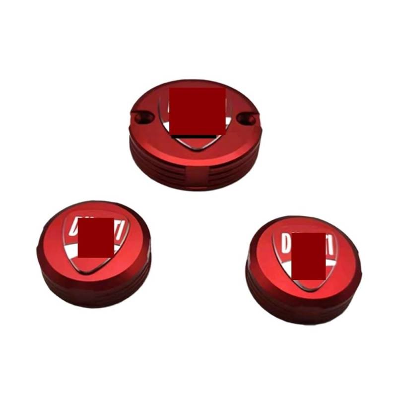 Niyade Motorrad zubehör Motorrad Vorne Hinten Bremsflüssigkeitsbehälter Ölpumpe Hauptzylinderdeckel Teile Für Street Für Fighter 1098 Für V2 Für V4 Für V4S(Color-2) von Niyade