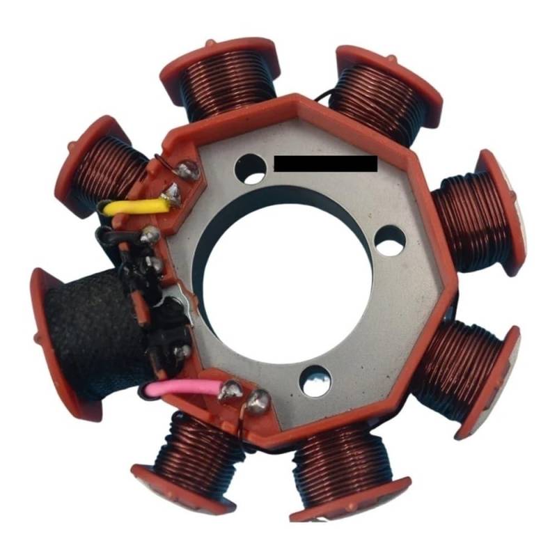 Niyade Stator Zündspule Für CG125 Stator Spule 8 Pole AC Stator Off-Road Für CG125 Für CG150 Für 125cc Für 150cc Motorrad Generator Magneto Stator Spule(ORANGE) von Niyade