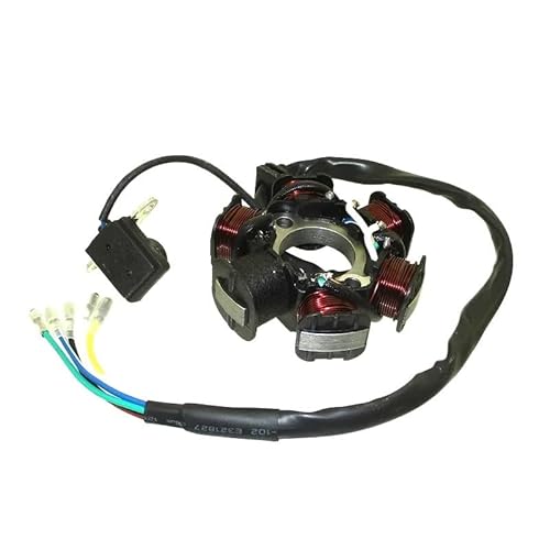Niyade Stator Zündspule Motor Halbphasen-Magneto-Statorspule Für 50 Cc 110 Cc 125 Cc Start Pit Dirt Bike Quad Go Kart von Niyade