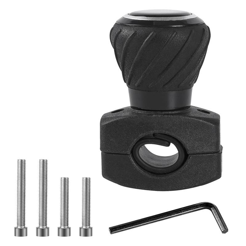 Nizirioo Lenkradknauf Spinner, Universal Lenkrad, Auto Hilfe Lenkhilfe, Drehknopf Griff Knopf Booster Kugel 360 Drehen, Universelles für Traktoren, Pkw, Lkw Und Rasentraktor von Nizirioo