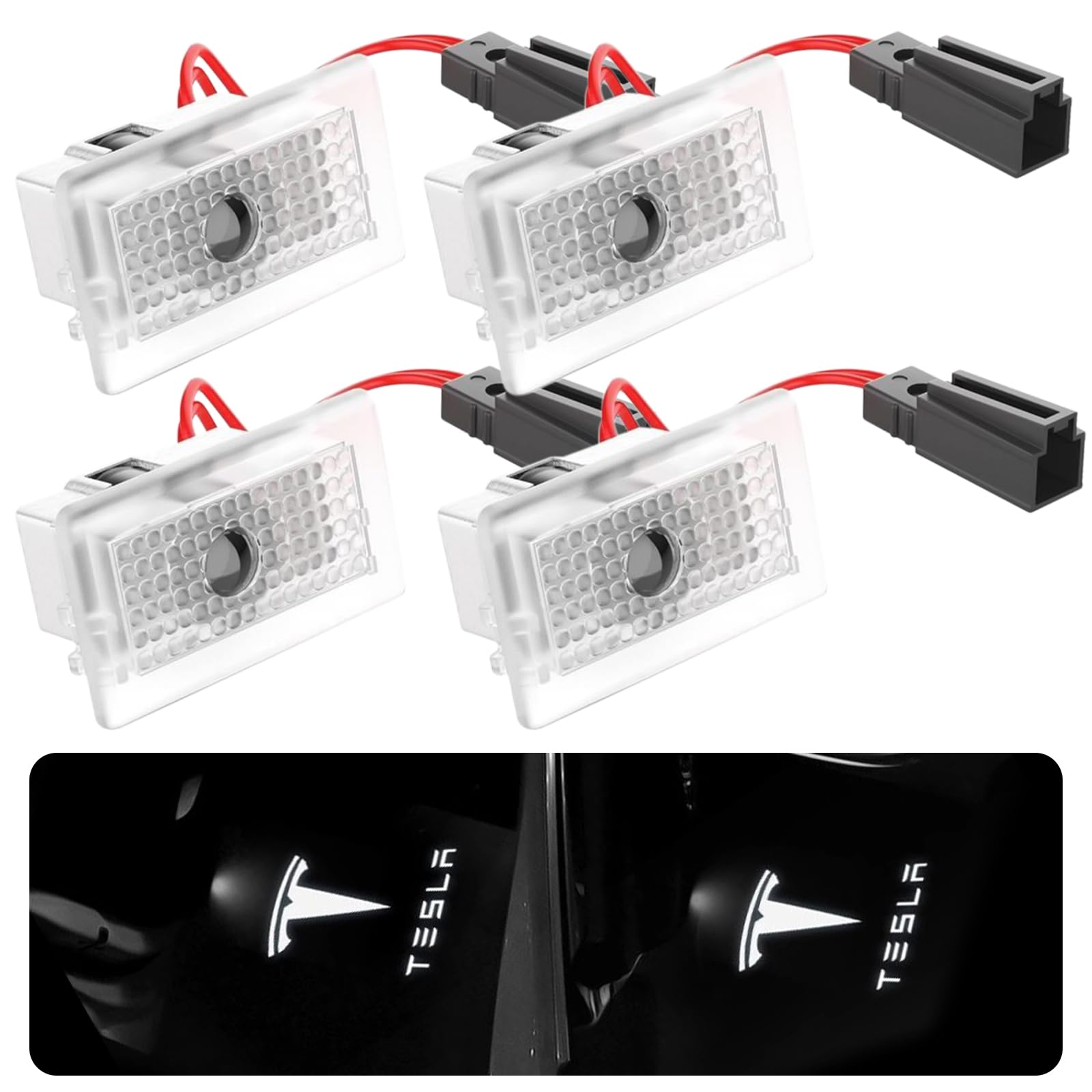 Nizirioo Autotür Led Licht Logo Projektor 4 Stück Autotür Licht Logo Projektor für Tesla, Einstiegsbeleuchtung Willkommen Logo für Tesla Model 3/S/X LED Autotüren Projektion Willkommen LED Licht Nizirioo Autotür Led Licht Logo Projektor 4 Stück Autotür Licht Logo Projektor für Tesla, Einstiegsbeleuchtung Willkommen Logo für Tesla Model 3/S/X LED Autotüren Projektion Willkommen LED Licht von Nizirioo