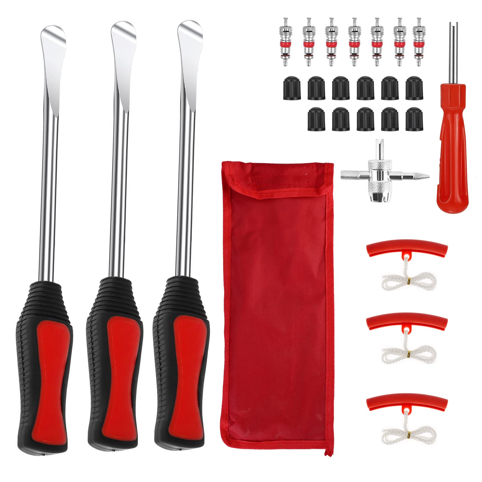 Reifenheber Reifen Montiereisen Montierhebel Werkzeug: 26pcs Reifenwechselset, Reifen Hebel Werkzeug Löffel, Tire Spoons Lever Iron Tool Kits Montierhebel Werkzeug Mit 3 Rad Felge Protektoren Tool Kit Reifenheber Reifen Montiereisen Montierhebel Werkzeug: 26pcs Reifenwechselset, Reifen Hebel Werkzeug Löffel, Tire Spoons Lever Iron Tool Kits Montierhebel Werkzeug Mit 3 Rad Felge Protektoren Tool Kit von Nizirioo