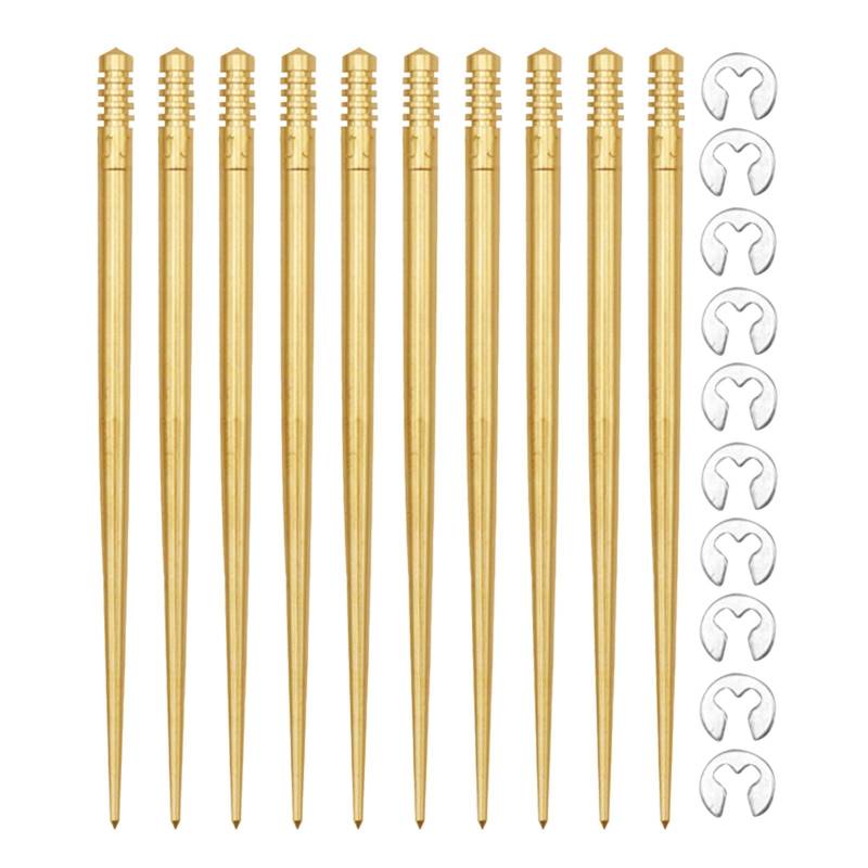 Nadel für Vergaser,Kupfer-Vergaserölnadel,Hauptdüse Düsennadel - 10-teiliges Vergaser-Hauptölnadel-Vergaser-Reparaturschiebenadel-Set von Nkmujil