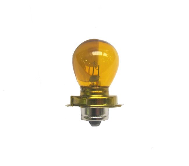 12V 15W gelbe Glühbirne P26S für Scheinwerfer / mit Kragen von No-Name