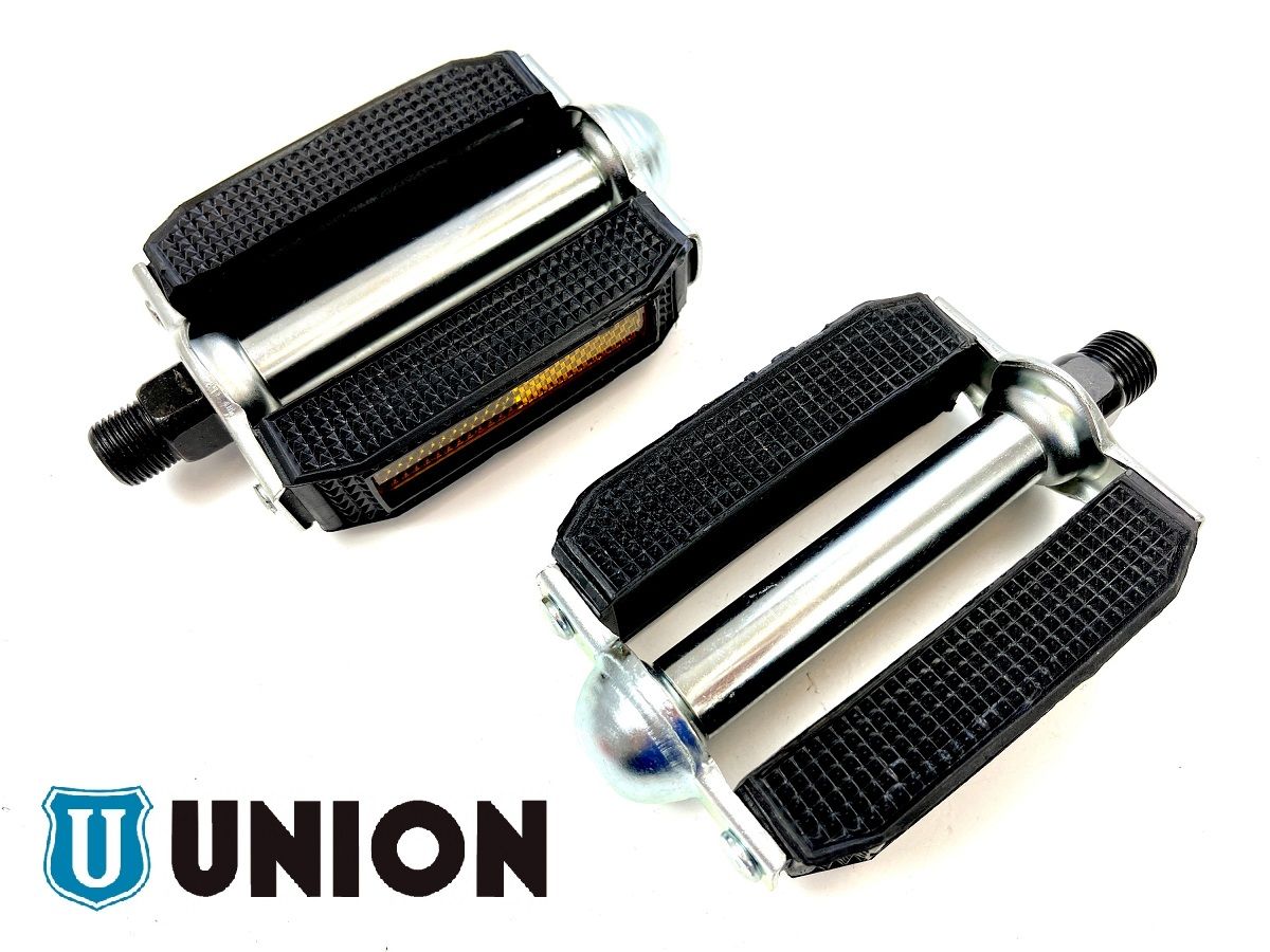2 Hochwertige UNION Pedale Pedalset mit Reflektor Universal schwarz Mofa Moped 2 Hochwertige UNION Pedale Pedalset mit Reflektor Universal schwarz Mofa Moped von UNION