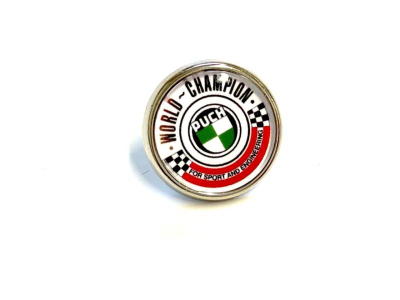 Button mit Pin 2cm PUCH Logo World Champion von No-Name