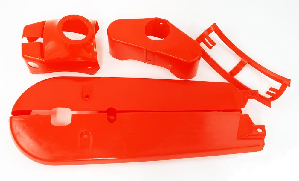 Kreidler Florett K54 Verkleidungen rot Kettenschutz Gabel Rahmen Verkleidung ... von No-Name