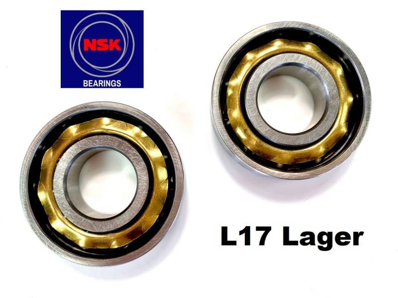 SET 2 NSK Kurbelwellen Lager L17 für Sachs 50 MK Supra Ultra 30/3 30/4 von No-Name