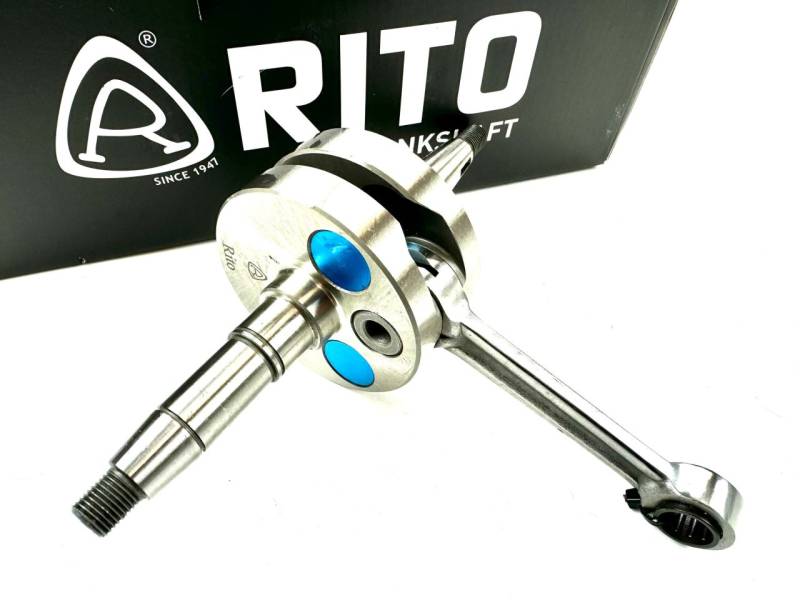 Puch Maxi E50 RITO 44Hub (also +1mm Hub) HQ Big End Vollwangen Kurbelwelle von Rito