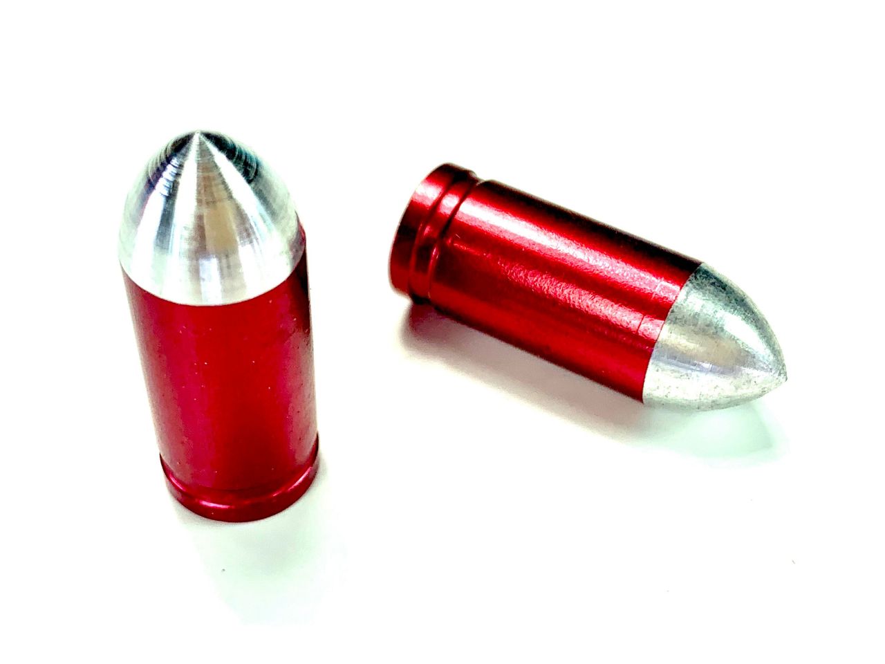 Ventilkappen Design Typ Bullet / Patrone rot von No-Name