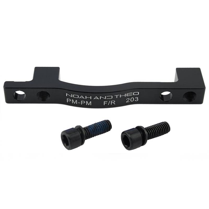 6061 Postmount-Scheibenbremsen-Adapter für das Hinterrad, 203 mm, Aluminiumlegierung, Adapter zur Nutzung einer Postmount-Bremse an einer IS2000-Aufnahme, kompatibel mit allen Marken wie Shimano, Tektro, Hope, Magura, Promax, Avid, Hayes, Formula, Quad, etc. von Noah And Theo