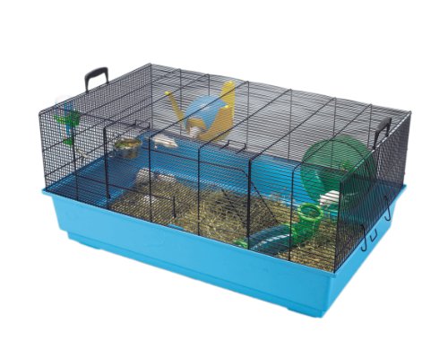 Nobby 20526 Mickey 2 XL Hamsterheim 80 x 50 x 38 cm (8mm Gitter), blau von Nobby