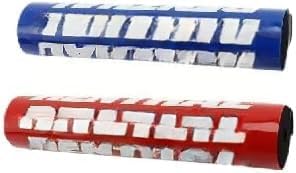 Lenkerpolster - Motorrad Lenkerpolster Lenkerpolster Crossbar Lenkerschutzpolster "Schaumstoff" Lenkerschutz Pads zum Schutz der Brust (Blau+Rot) von Nocyclonic