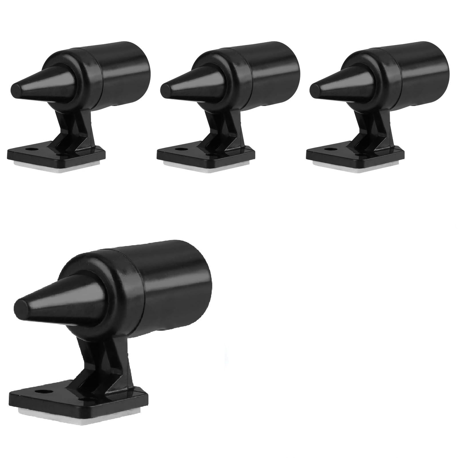 4Pcs Hirschpfeife Ultraschall, Wildwarner für Auto, Hirsch Pfeifen Warnung vor Wildtieren, Hirschpfeifen Selbstklebend, Warnung Pfeifen Gerätezum Schutz vor Wildunfall und Wildschaden (Schwarz) von Nodcows
