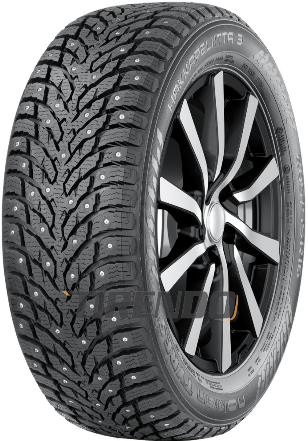 Nokian Hakkapeliitta 9 ( 205/55 R17 95T XL, bespiked ) von Nokian