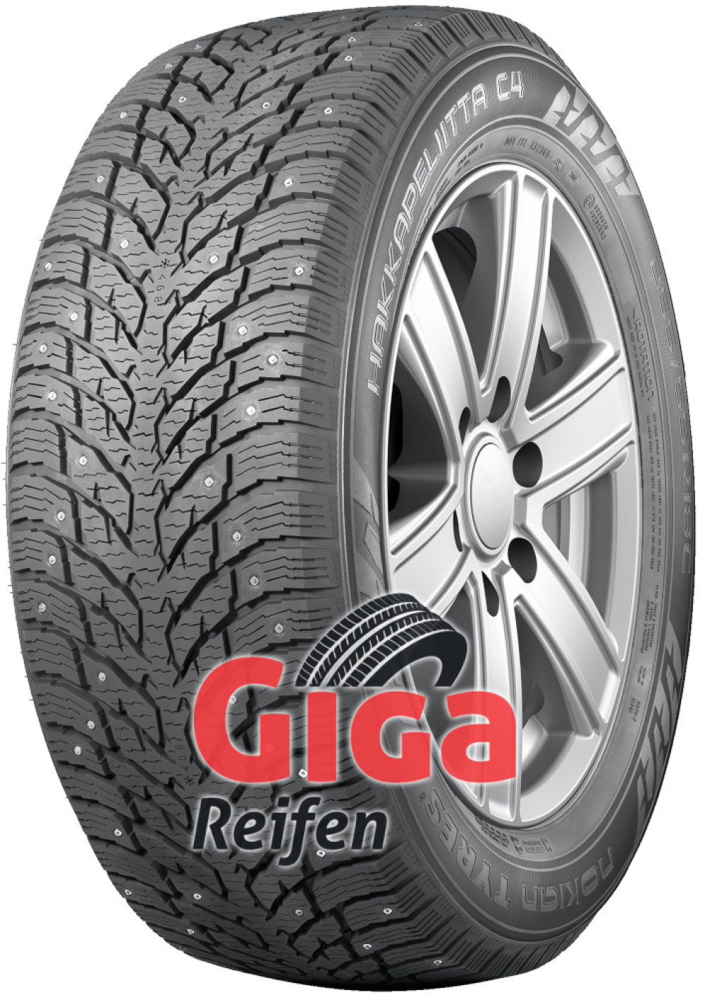 Nokian Hakkapeliitta C4 ( 195/70 R15C 104/102R 6PR Aramid Sidewalls, bespiked ) von Nokian