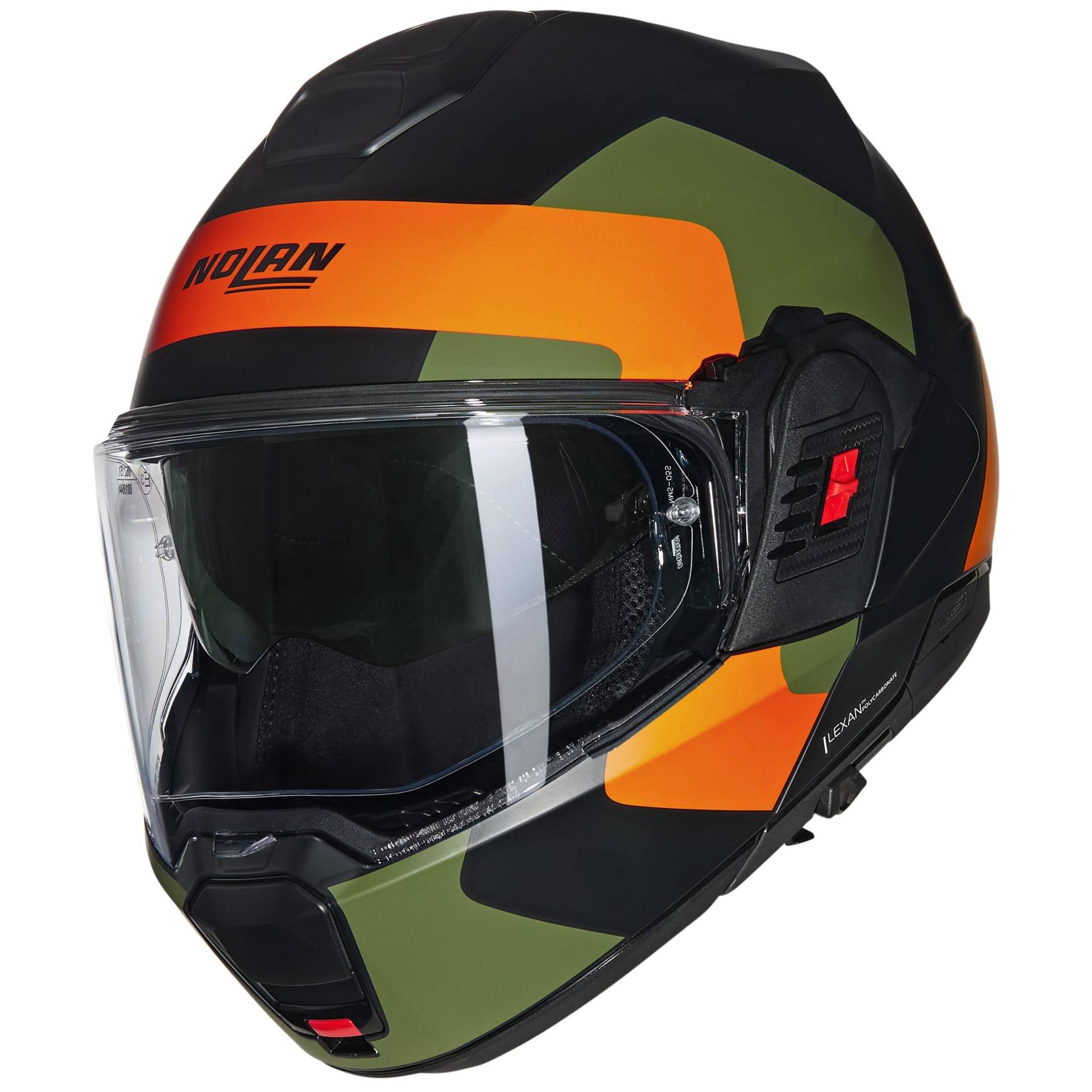 NOLAN HELMET N120-1 OMOCROMO 345 L, Black/Orange/Army Green NOLAN HELMET N120-1 OMOCROMO 345 L, Black/Orange/Army Green von Nolan