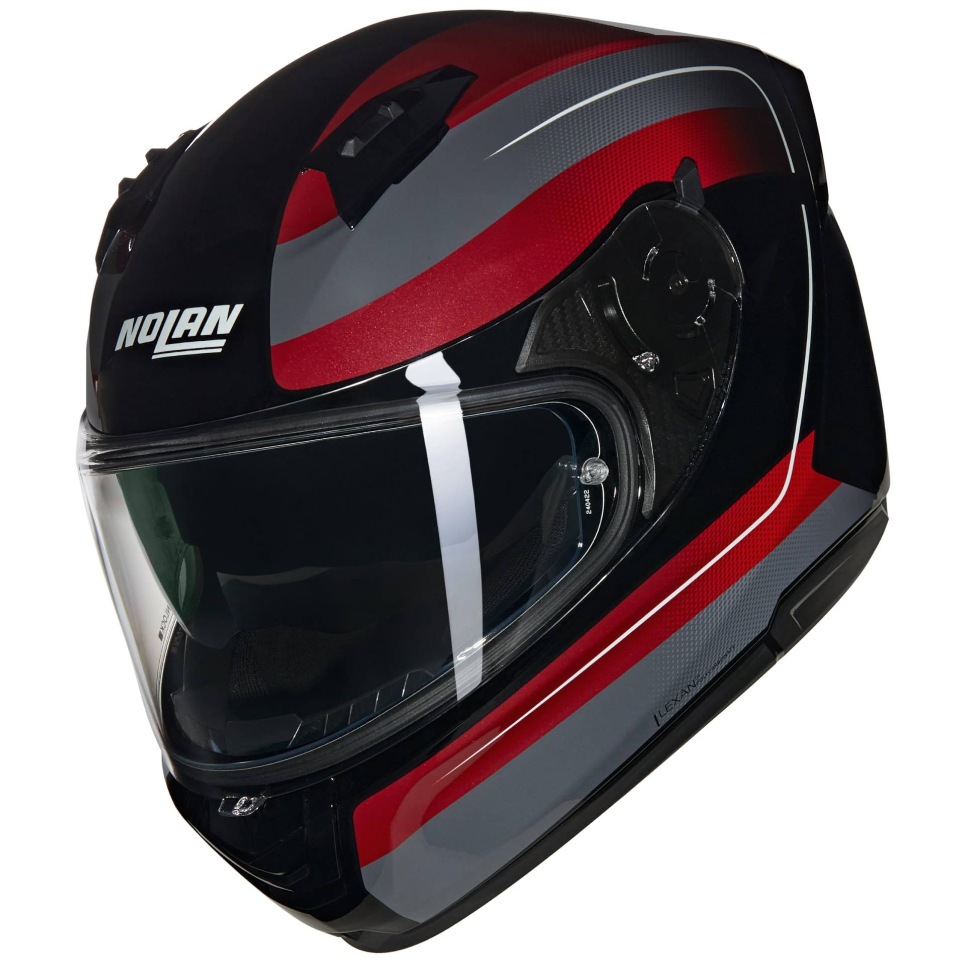 NOLAN HELMET N60-6 ERMETICO 345 L, Black/Red/Grey NOLAN HELMET N60-6 ERMETICO 345 L, Black/Red/Grey von Nolan