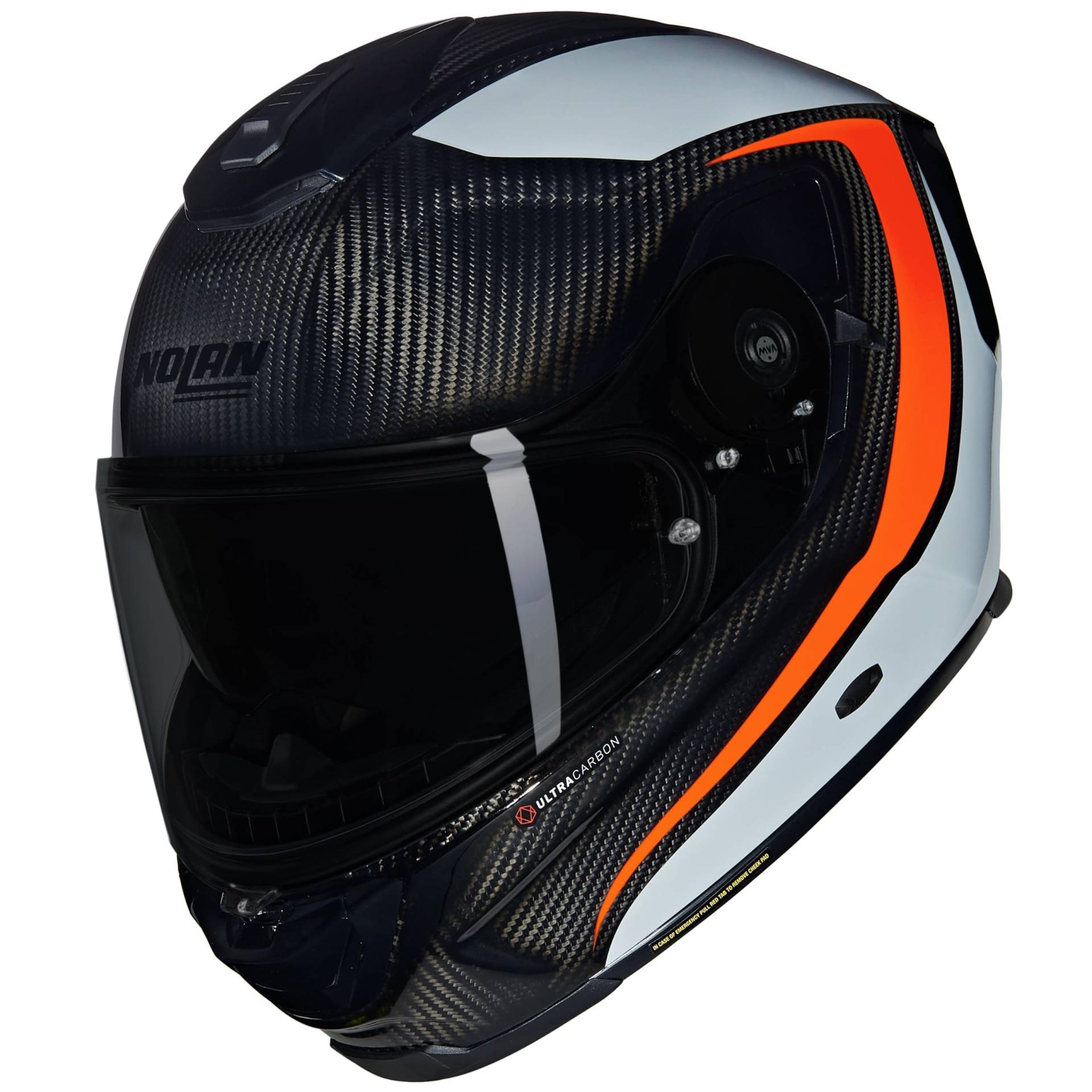 NOLAN HELMET X-903 ULTRA INTRIGO 344 M, Carbon/Grey/Orange NOLAN HELMET X-903 ULTRA INTRIGO 344 M, Carbon/Grey/Orange von Nolan