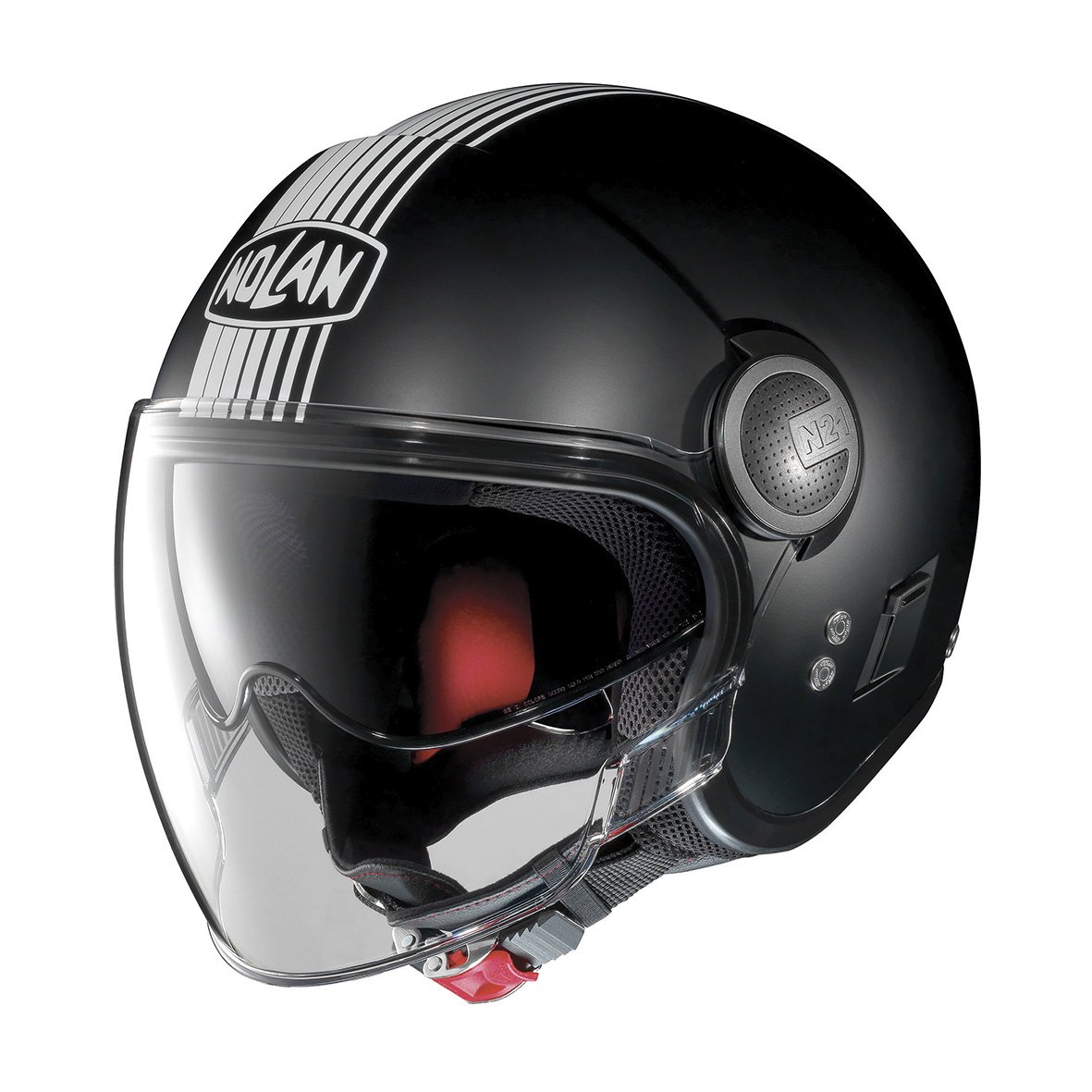 Nolan Jethelm N21 VISOR JOIE DE VIVRE mit Visier Motorrad (3XL 64) schwarz-matt weiss von Nolan