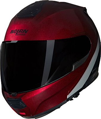 Nolan N100-6 Verniciatura Speciale 341, Klapphelm - Dunkelrot/Schwarz/Weiß - S von Nolan