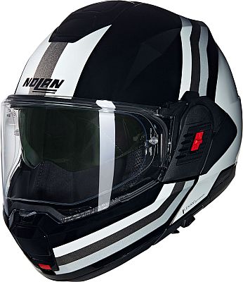 Nolan N120-1 Lineo 348, Modularhelm - Weiß/Schwarz/Grau - XXL von Nolan