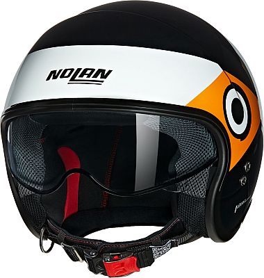 Nolan N21 Onirico 342, Jethelm - Schwarz/Weiß/Orange - M von Nolan