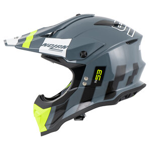 Nolan N53 Sparkler Crosshelm Grau Gelb von Nolan