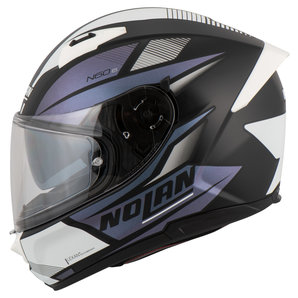 Nolan N60-6 Downshift Integralhelm Blau Schwarz Weiss von Nolan