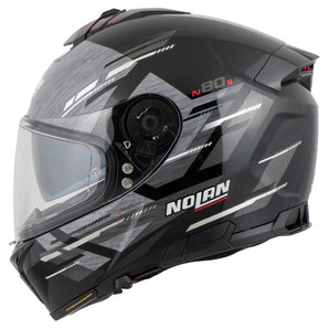 Nolan N80-8 Meteor n-com Integralhelm Grau Schwarz von Nolan