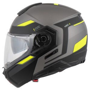 Nolan N90-3 06 Reflector Klapphelm Matt Gelb Grau Schwarz Anthrazit von Nolan