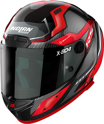 Nolan X-804 RS Ultra Carbon Maven, Integralhelm - Schwarz/Grau/Rot - XL von Nolan