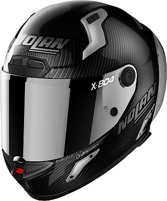 Nolan X-804 RS Ultra Carbon Silver Edition, Integralhelm - Schwarz/Dunkelgrau Silber-Verspiegelt - XL von Nolan