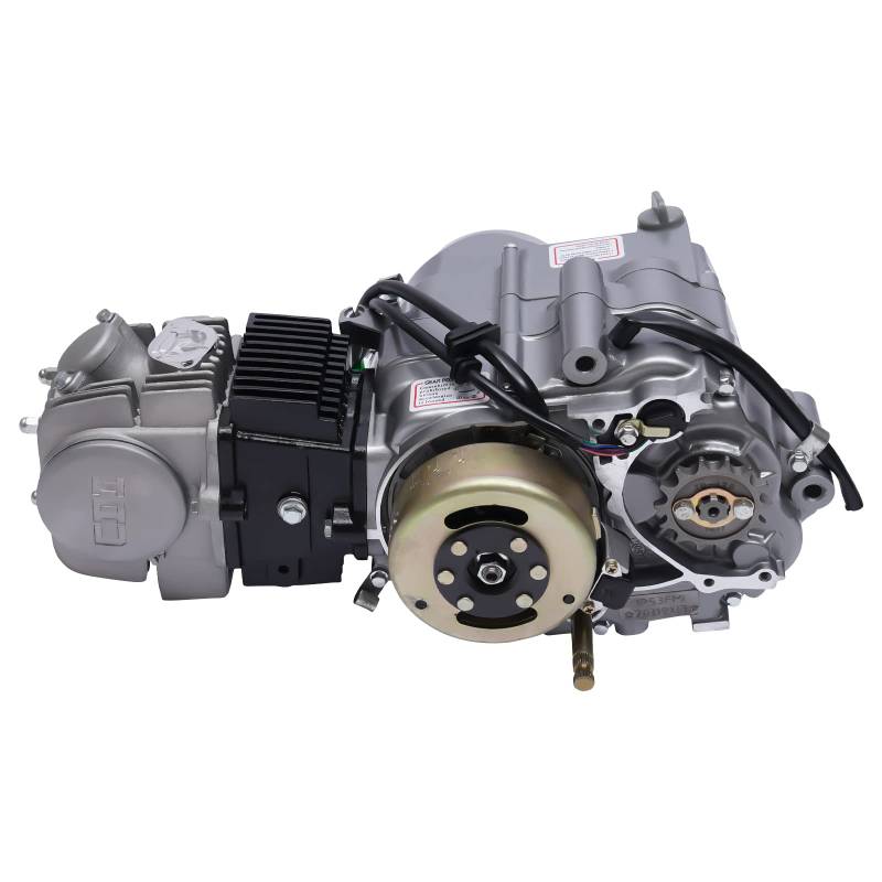 4-Takt Engine Motor 125ccm Dirt Bike Motor, Einzylinder Motor mit 4-Gang Getriebe und CDI Zündung, Einzylinder-Viertaktmotor mit Luftkühlung und handbetätigter Kupplung für Dirt Bike Motorcycle von NoneDanGee
