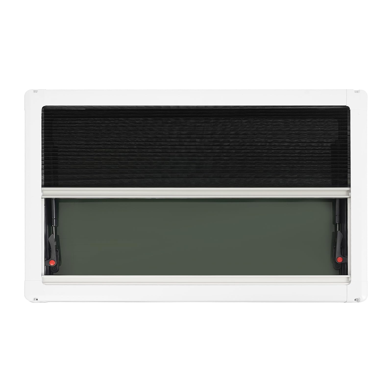 Wohnwagen Fenster 80x50 cm, Ausstellfenster, Wohnmobilfenster, Seitenfenster, Wohnmobil Fenster mit integriertem Rollo und Fliegengitter, RV Ausziehbares Fenster (80*50cm) von NoneDanGee
