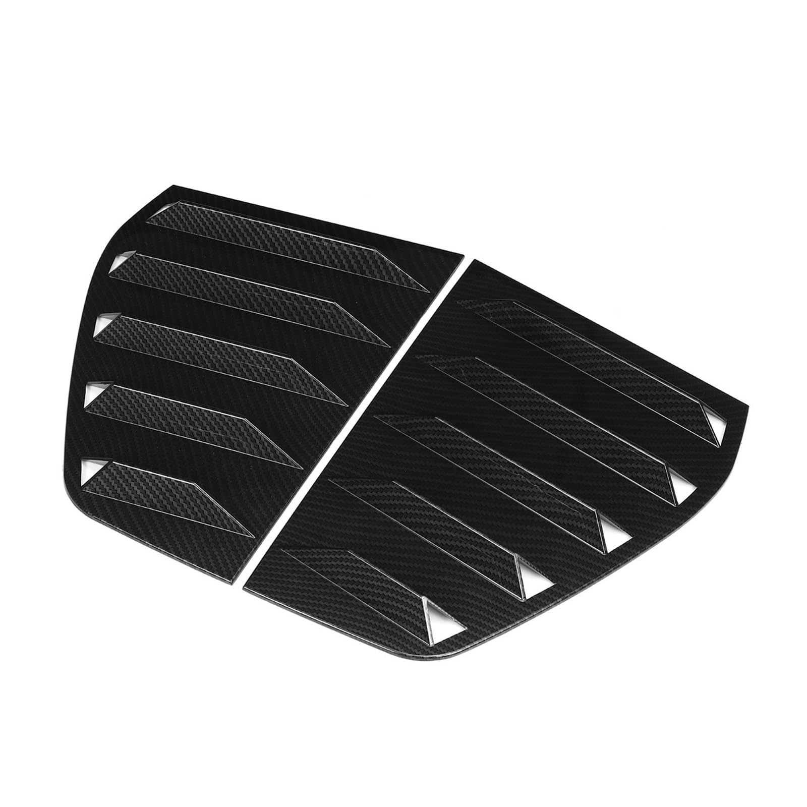 Auto Heckspoiler Flügel Für VW Für Golf 6 MK6 MK6.5 GTI GTD R Für R-Linie 2009-2013 2 Teile/Satz Hinten Fenster Viertel Shutter Abdeckung Trim (Color : Carbon Look) von Nonuin