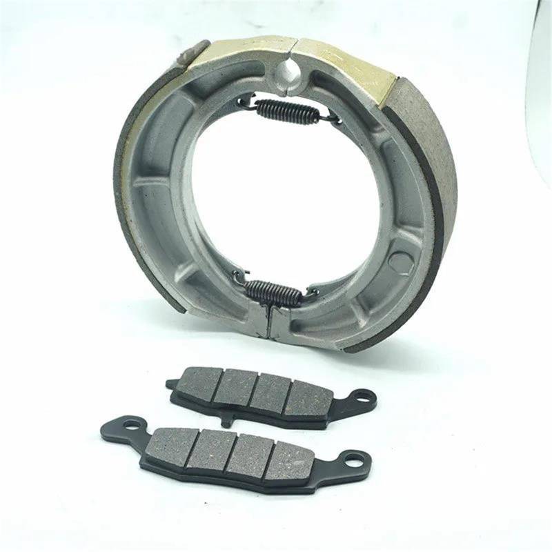 Nonuiny Für Suzuki VL400 Für Intruder Classic VL 400 (2001–2015) Und VL400C (2006–2015) – Bremsbeläge Vorn Und Bremsbacken Hinten – Set Bremsbeläge Motorräder(Front and Rear) von Nonuiny